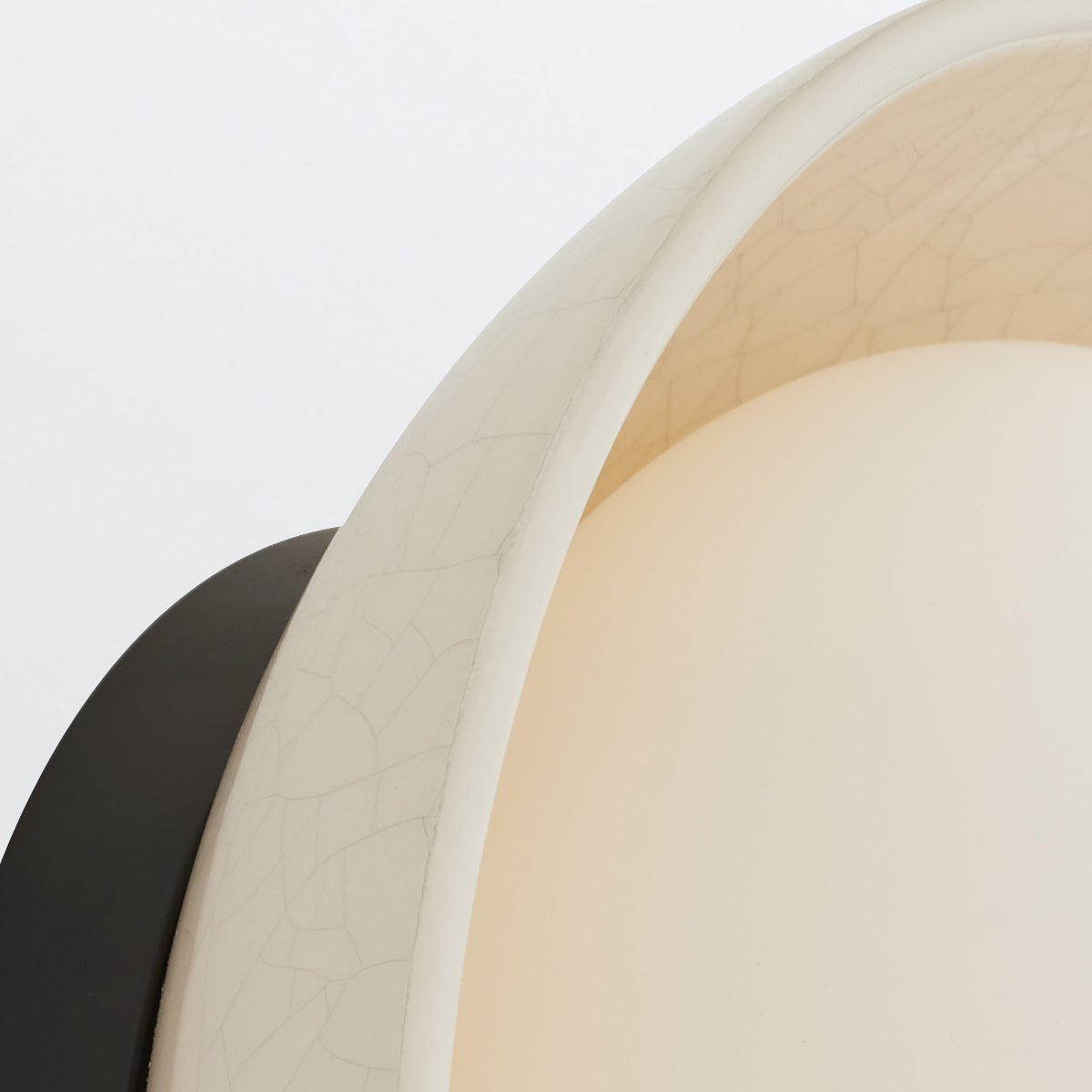 Glaze – kinkiet ceramiczny okrągły, efekt crackle