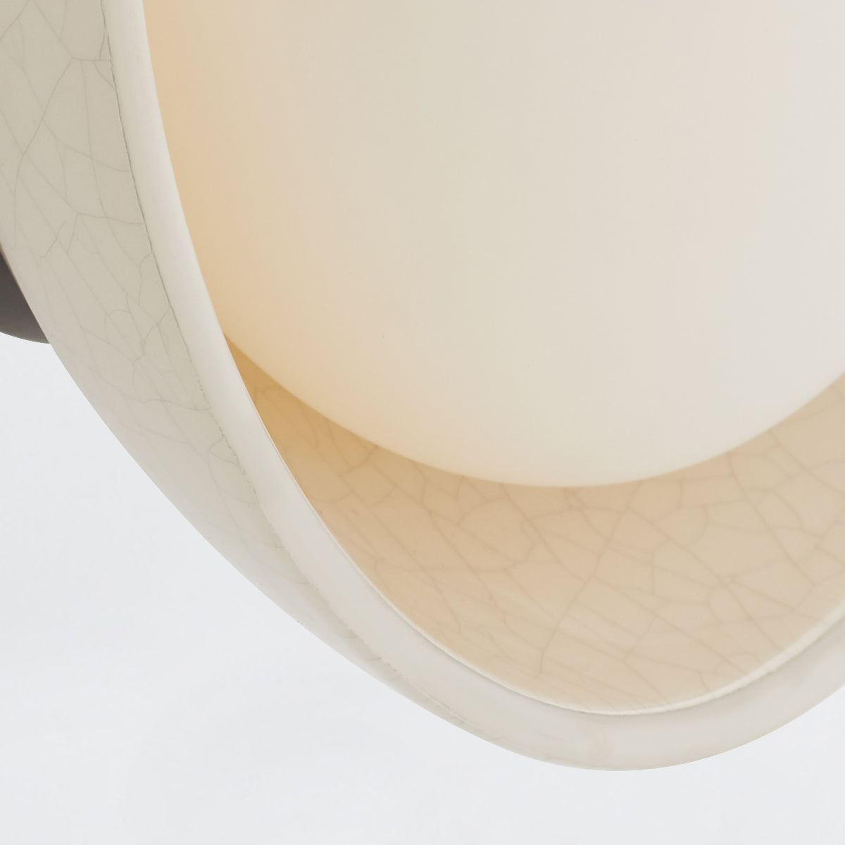 Glaze – kinkiet ceramiczny okrągły, efekt crackle