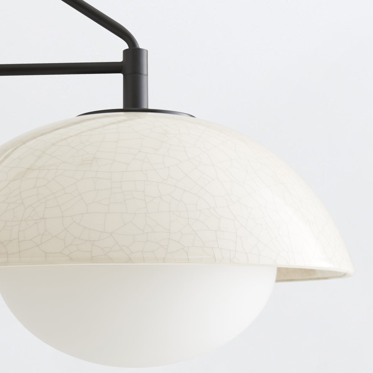 Glaze – lampa wisząca linearna, ceramika crackle (2-punktowa)