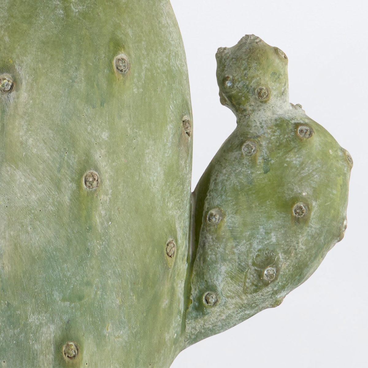 Cactus – lampa stołowa z motywem kaktusa, patynowana zieleń