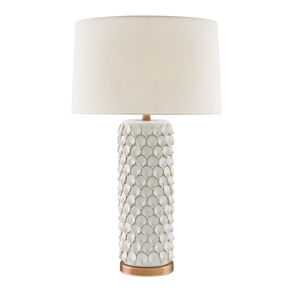 Calla Lily – ceramiczna lampa stołowa z płatkami kwiatów