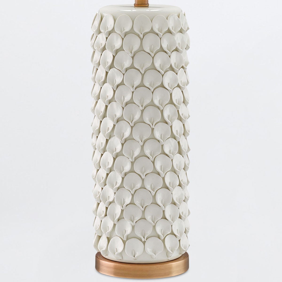 Calla Lily – ceramiczna lampa stołowa z płatkami kwiatów