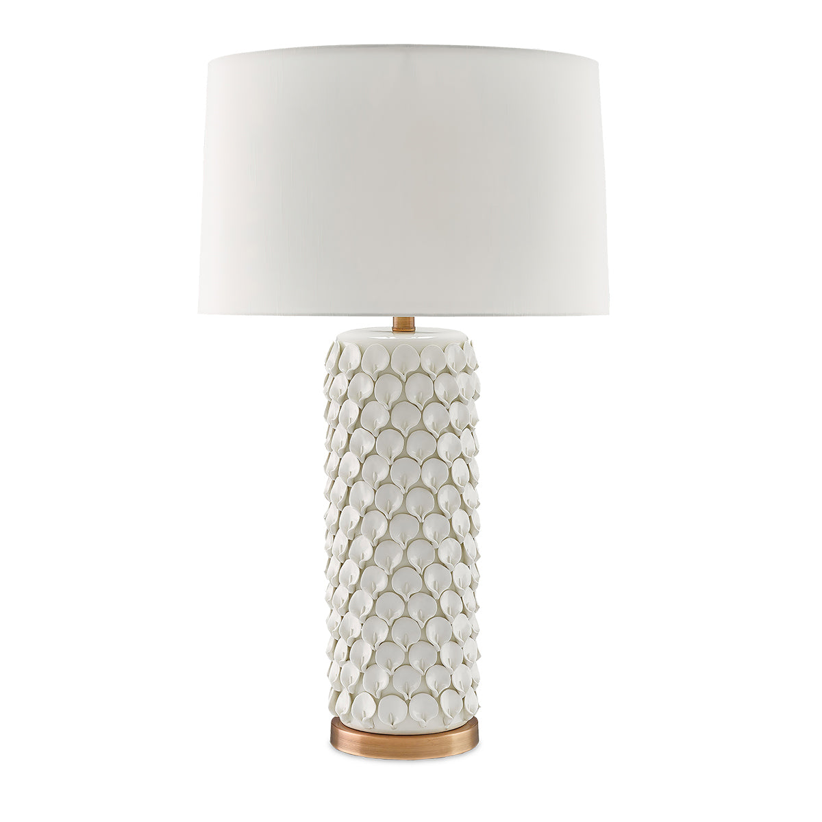 Calla Lily – ceramiczna lampa stołowa z płatkami kwiatów