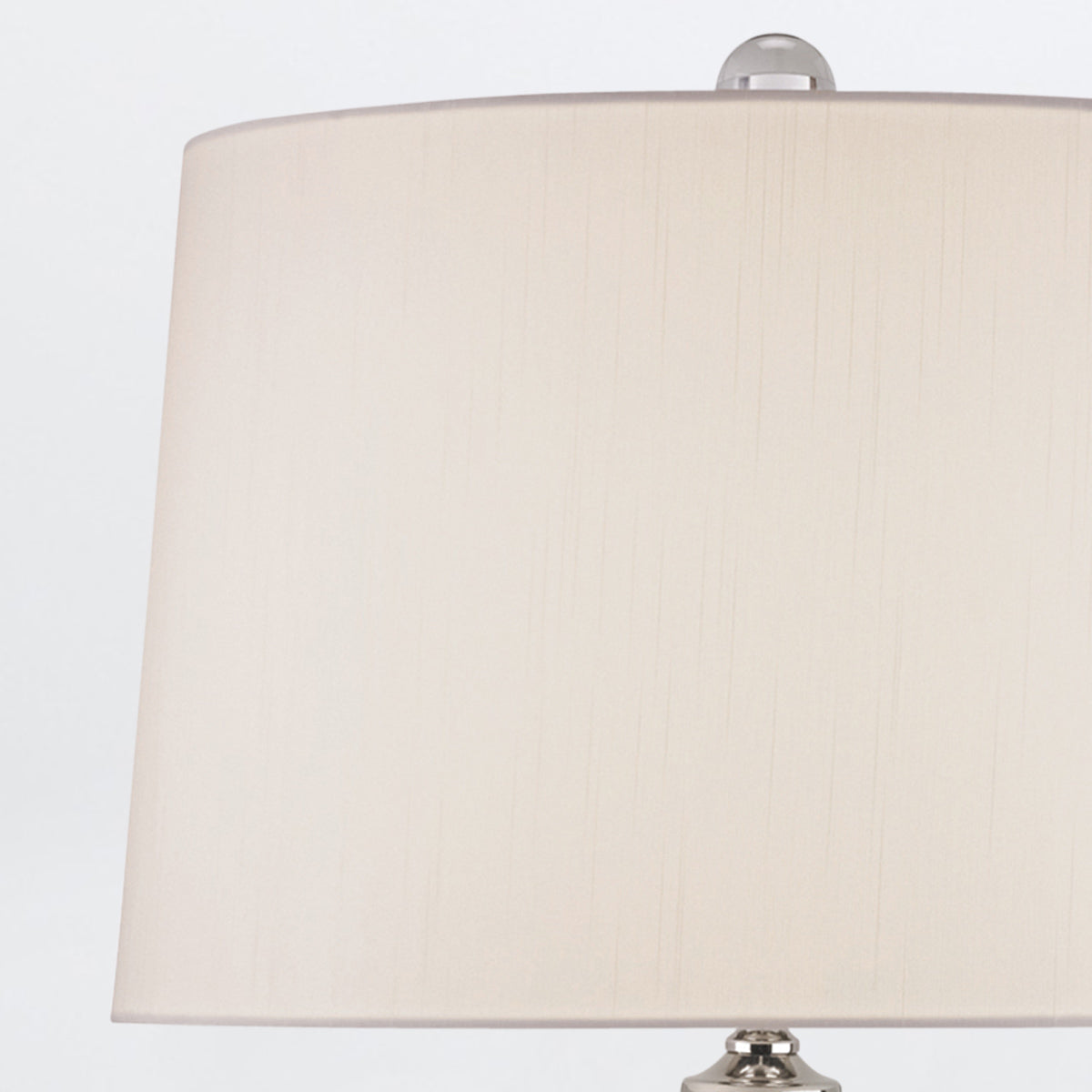 Zephyr – rzeźbiarska lampa stołowa z zielonego szkła, akryl i shantung