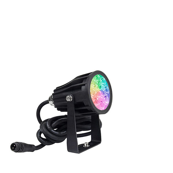 Reflektor kierunkowy, lampa ogrodowa zewnętrzna 6W, RGB+(2700K-6500K) IP 66 (system 12V LED) Pati