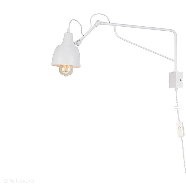 Regulowana lampa ścienna - biały kinkiet 50cm (1xE27) Aldex (soho) 1002C/M - ePlafoniera