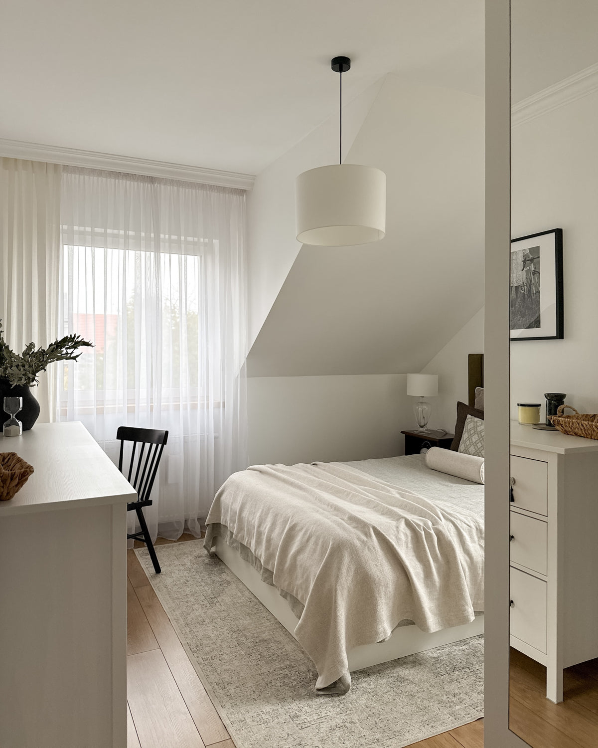 Lampa wisząca BASE biały - 38 cm