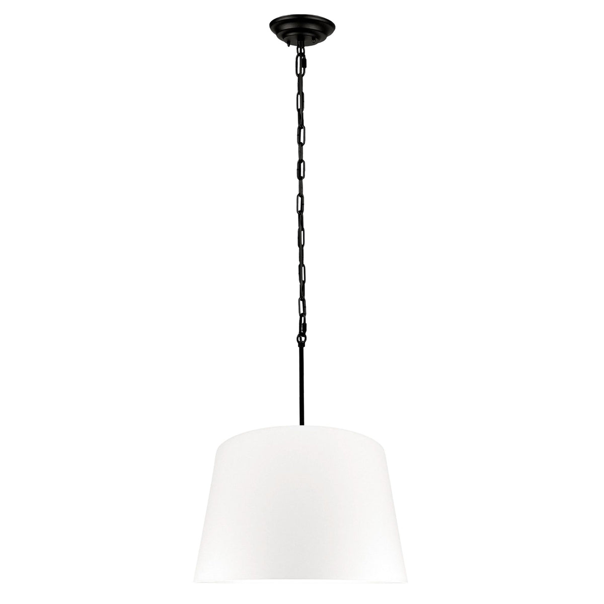 Lampa wisząca SILIA biały 45 cm - Czarny - 144 cm