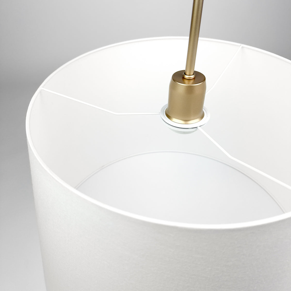 Lampa wisząca SILIA biały 45 cm - Złoty - 144 cm