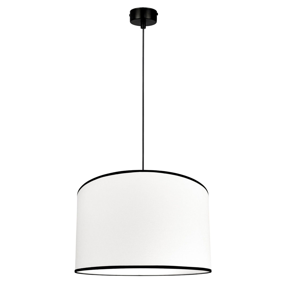 Lampa wisząca BASE biało-czarny - 38 cm