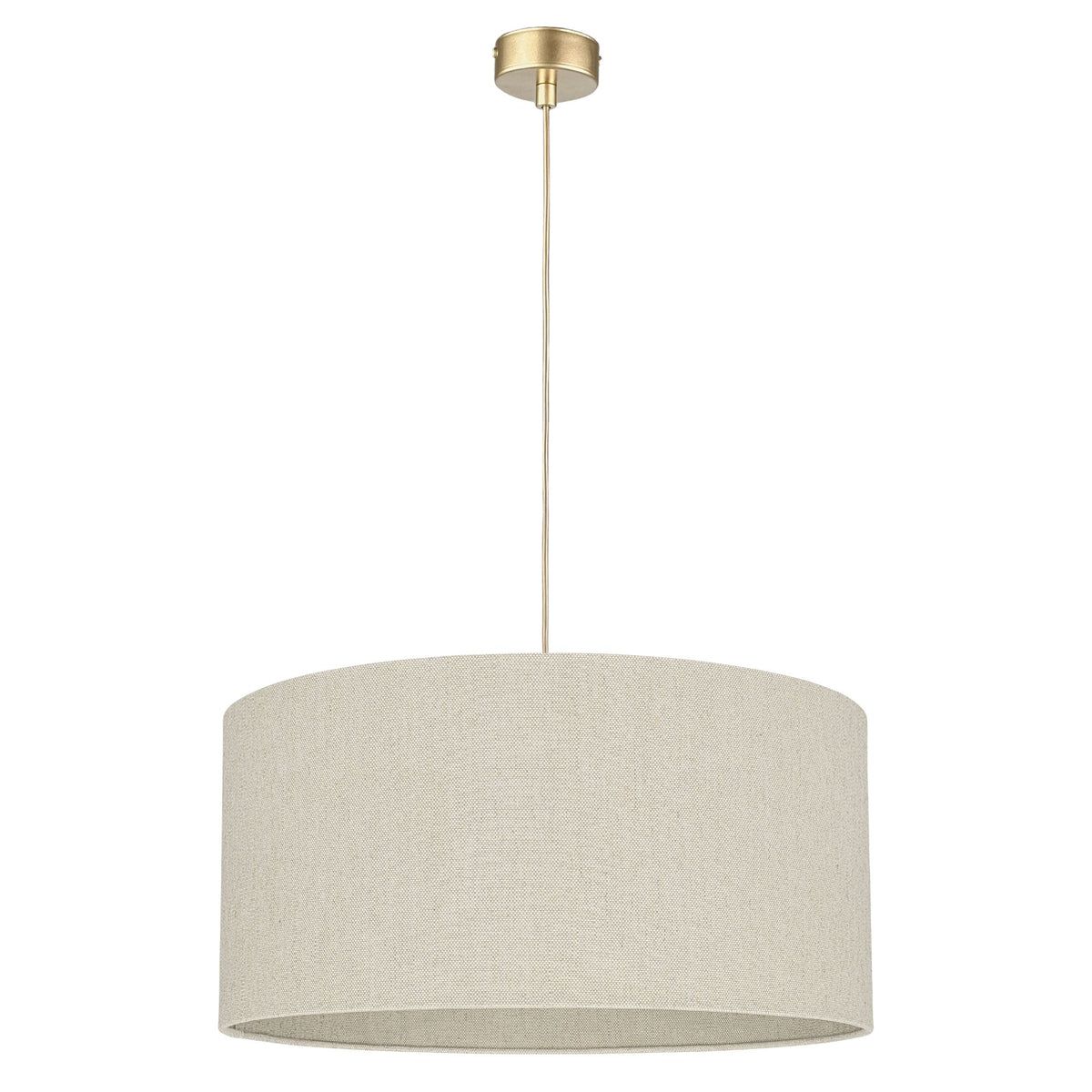 Lampa wisząca LINO walec 50 cm - Złoty
