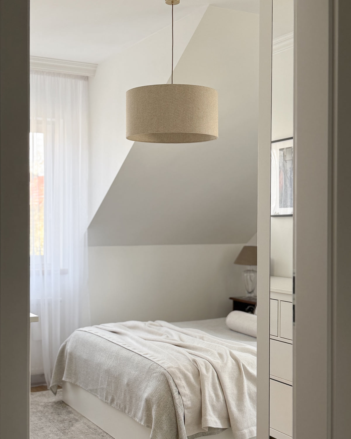 Lampa wisząca LINO walec 50 cm - Złoty