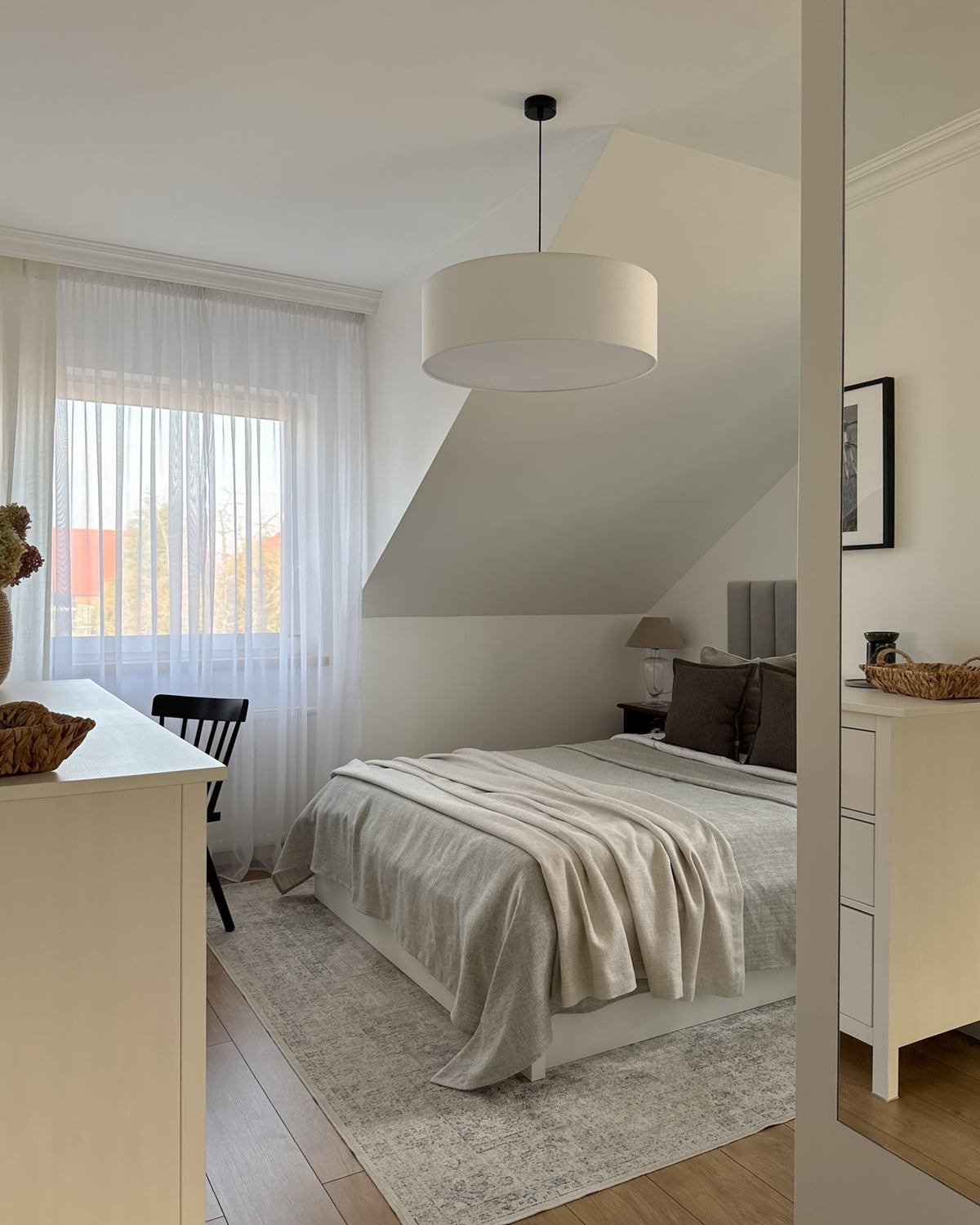 Lampa wisząca BASE biały - 60 cm
