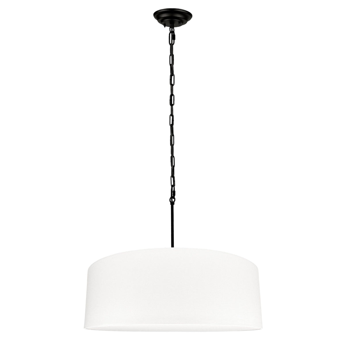 Lampa wisząca SILIA biały 60 cm - Czarny