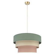 Narla – trzywarstwowa lampa wisząca w pastelowych kolorach Ø45