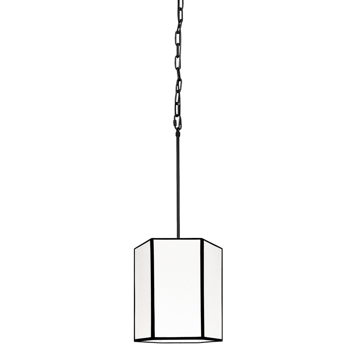 Lampa wisząca GABIA biało-czarny - 29 cm