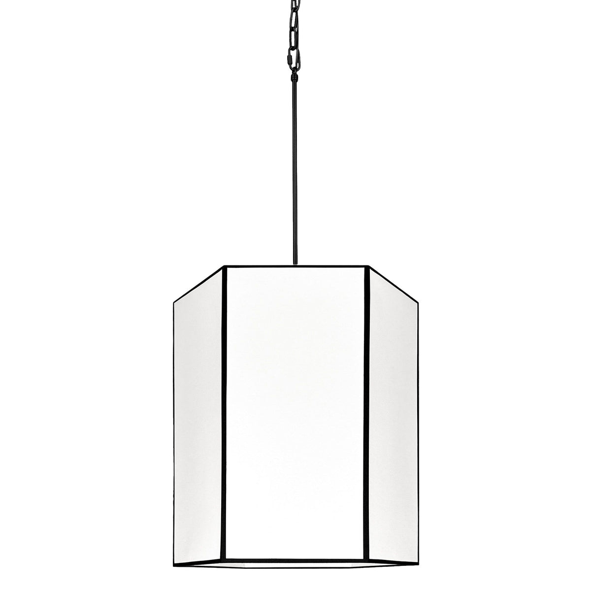 Lampa wisząca GABIA biało-czarny - 52 cm