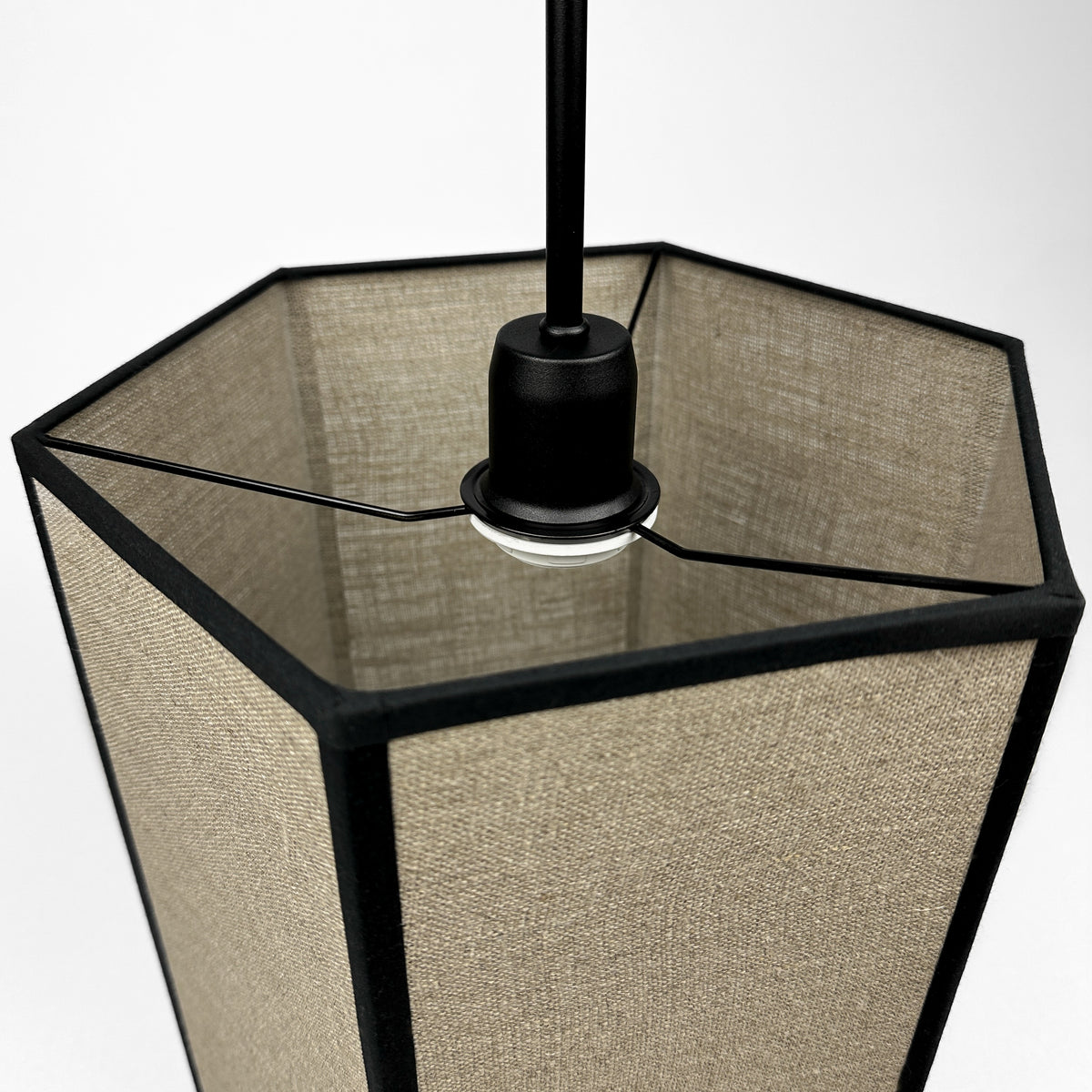 Lampa wisząca GABIA len - 29 cm