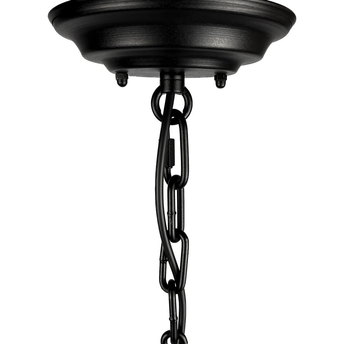 Tiara Black – stożkowa lampa wisząca z ciemnego lnu Ø40