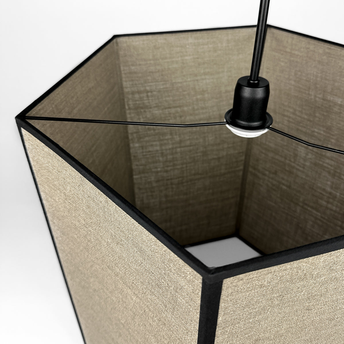 Lampa wisząca GABIA len - 52 cm