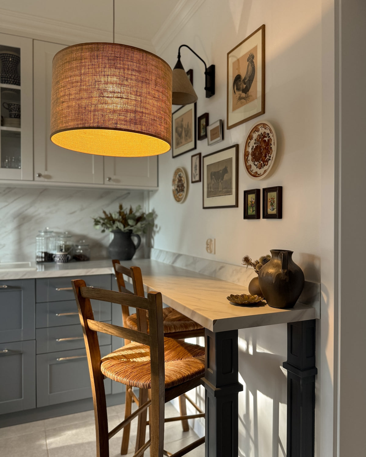 Lampa wisząca TELA złoty - 38 cm