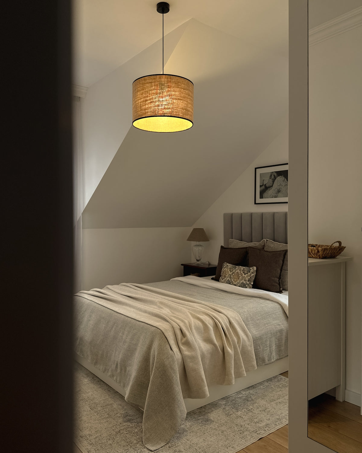 Lampa wisząca TELA czarny - 38 cm