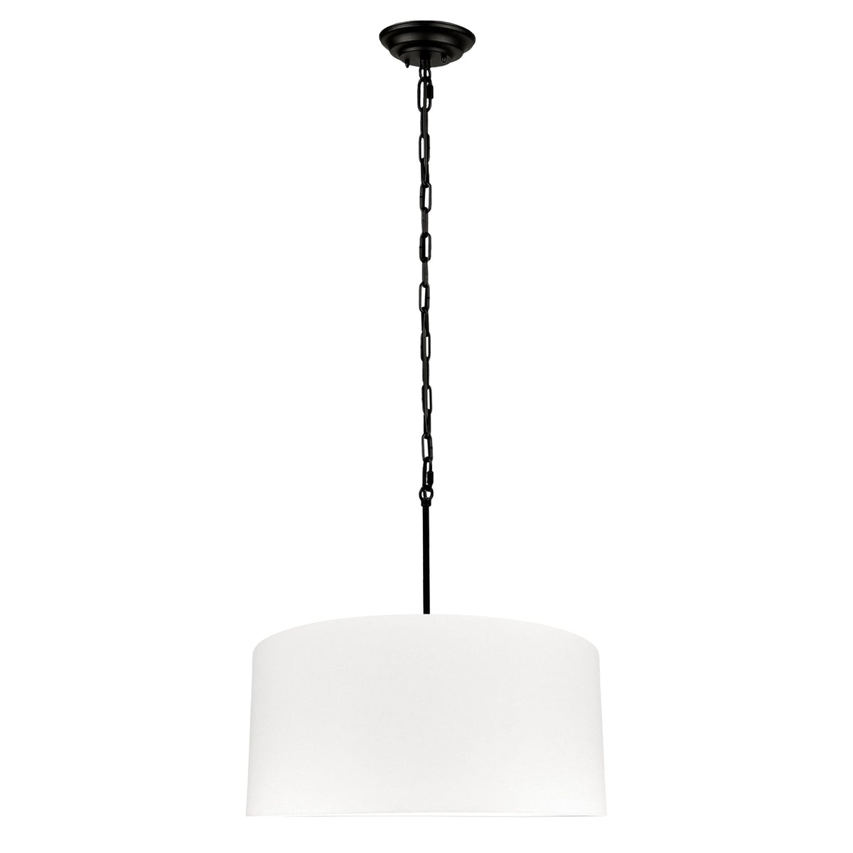 Lampa wisząca SILIA biały 52 cm - Czarny