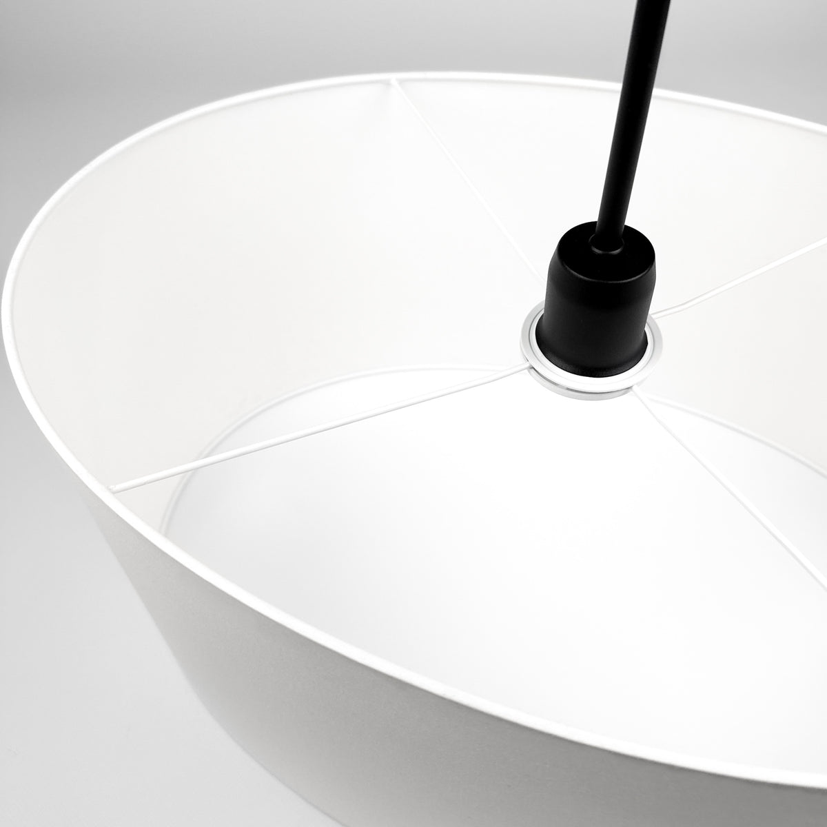Lampa wisząca SILIA biały 52 cm - Czarny