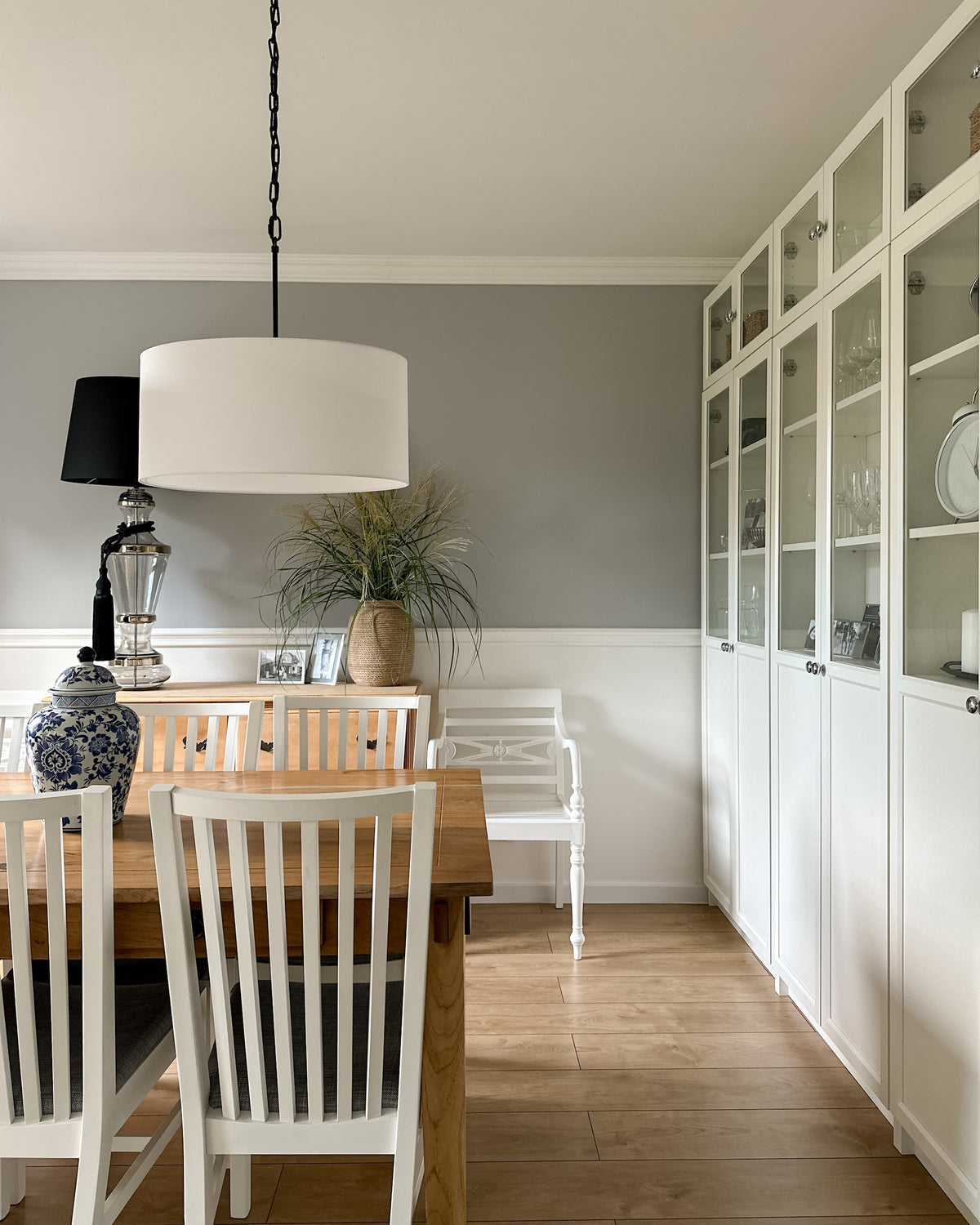 Lampa wisząca SILIA biały 52 cm - Czarny