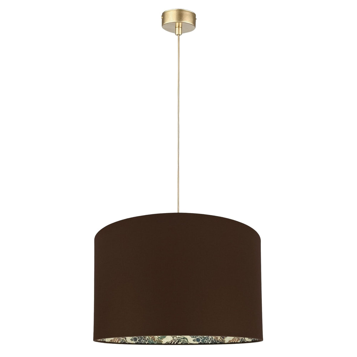 Lampa wisząca FARMHOUSE - Ciepły żakard - 38 cm
