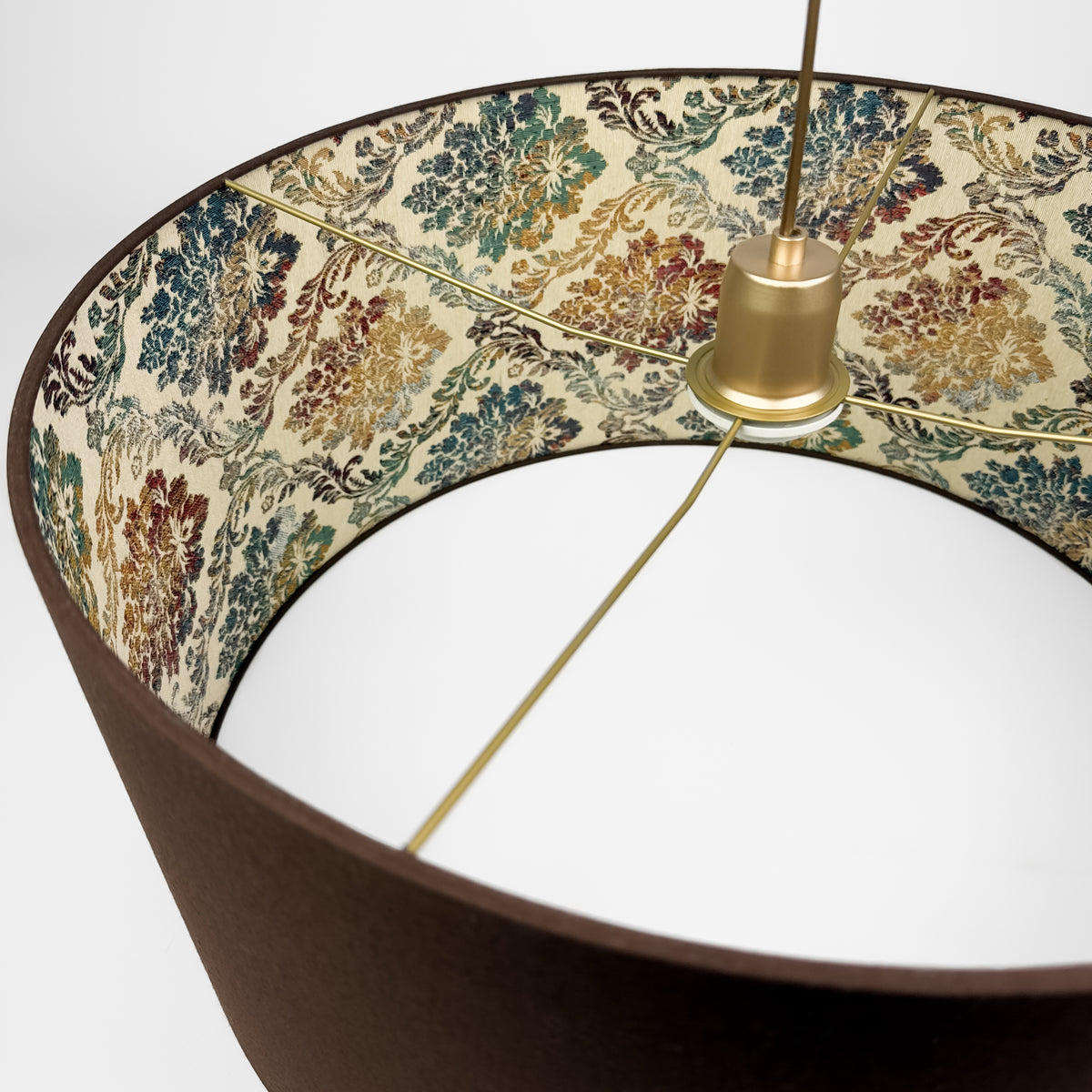 Lampa wisząca FARMHOUSE - Ciepły żakard - 50 cm