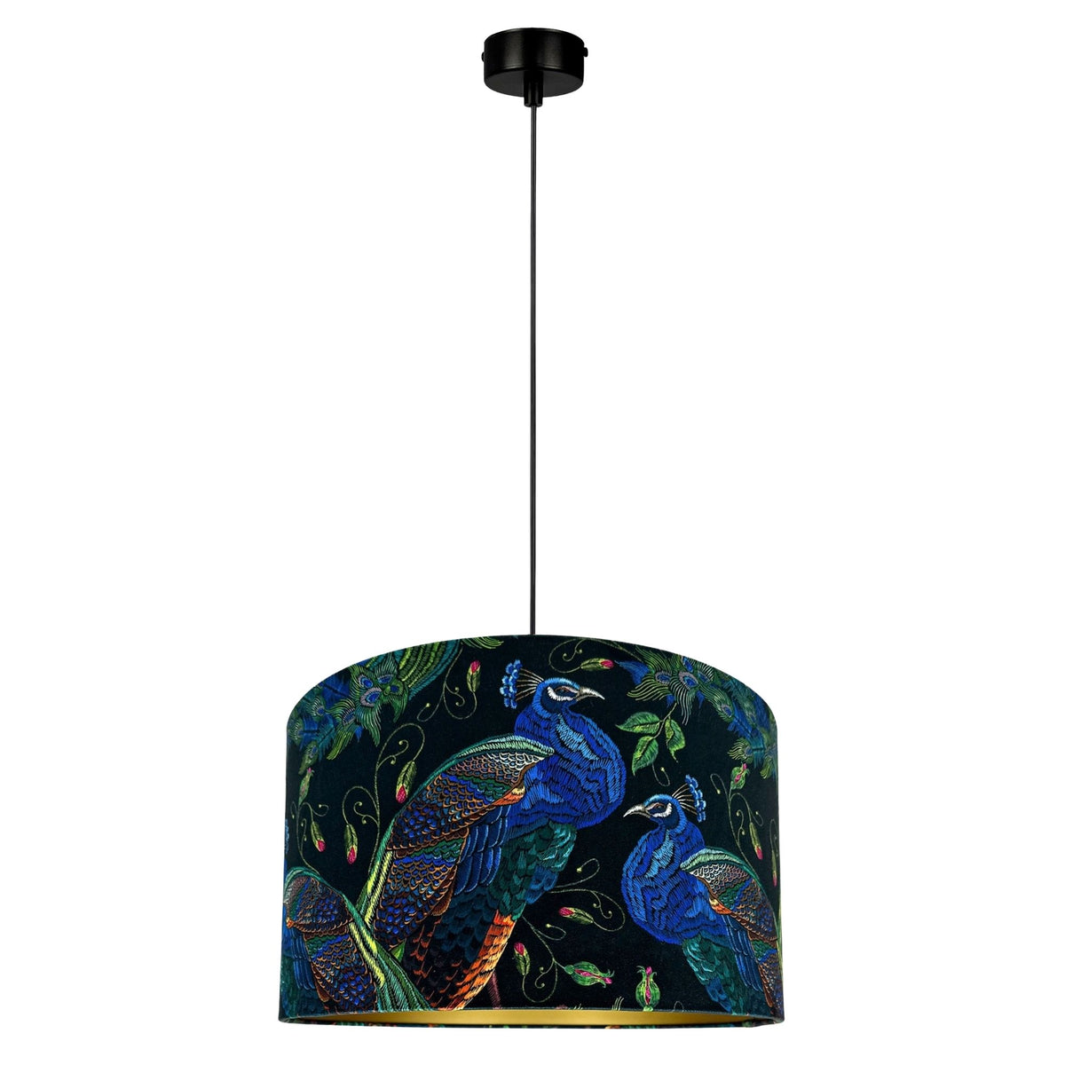 Lampa wisząca PAVA złote wnętrze - 38 cm