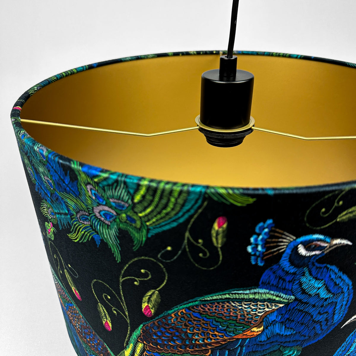 Lampa wisząca PAVA złote wnętrze - 38 cm