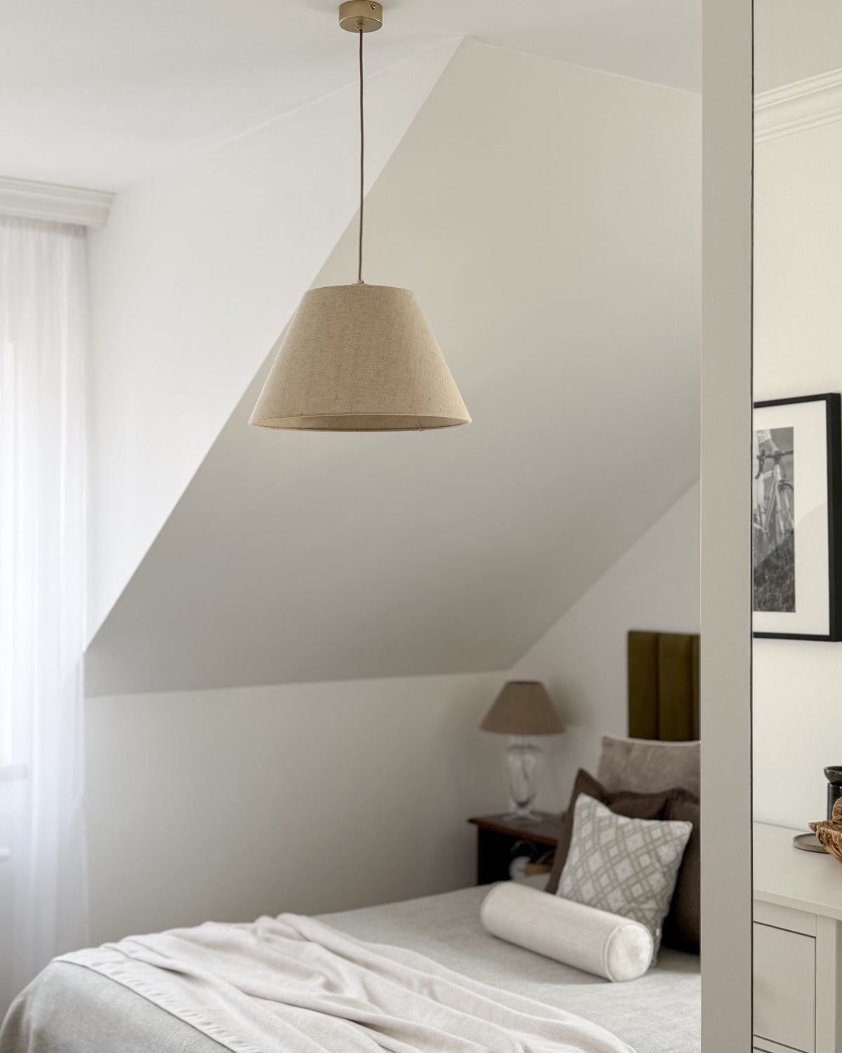 Lampa wisząca LINO stożek 40 cm - Złoty