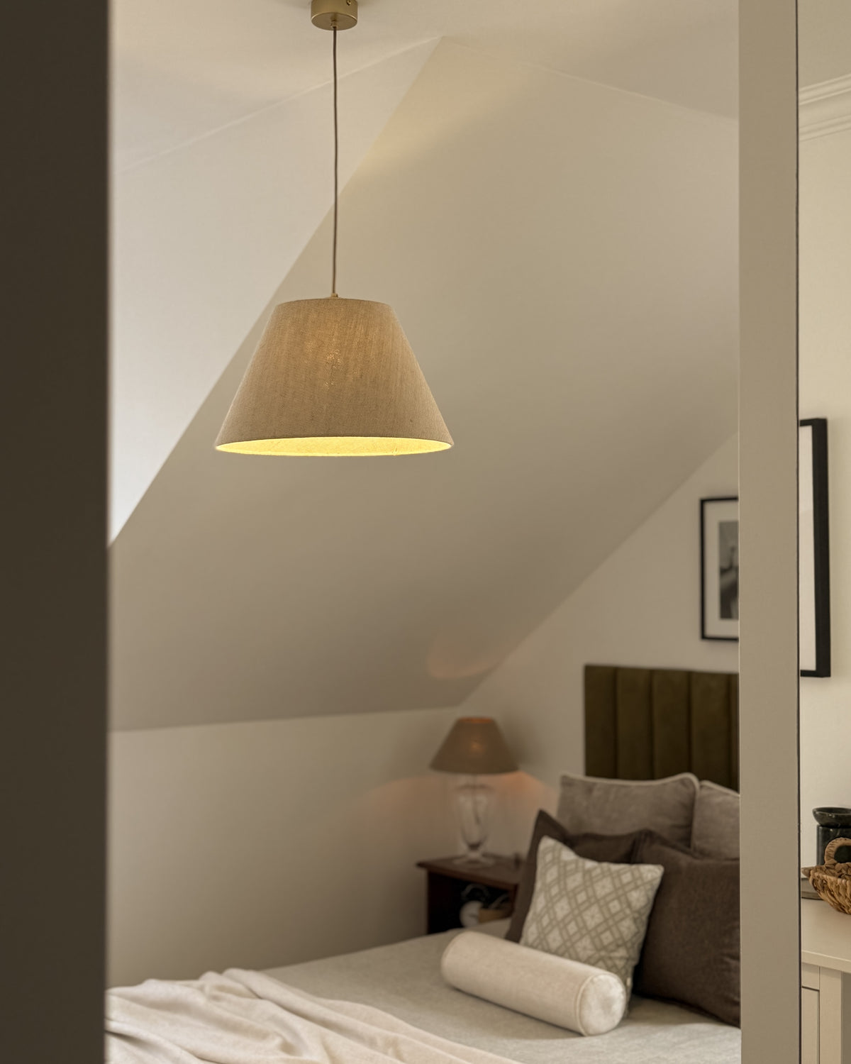 Lampa wisząca LINO stożek 40 cm - Złoty