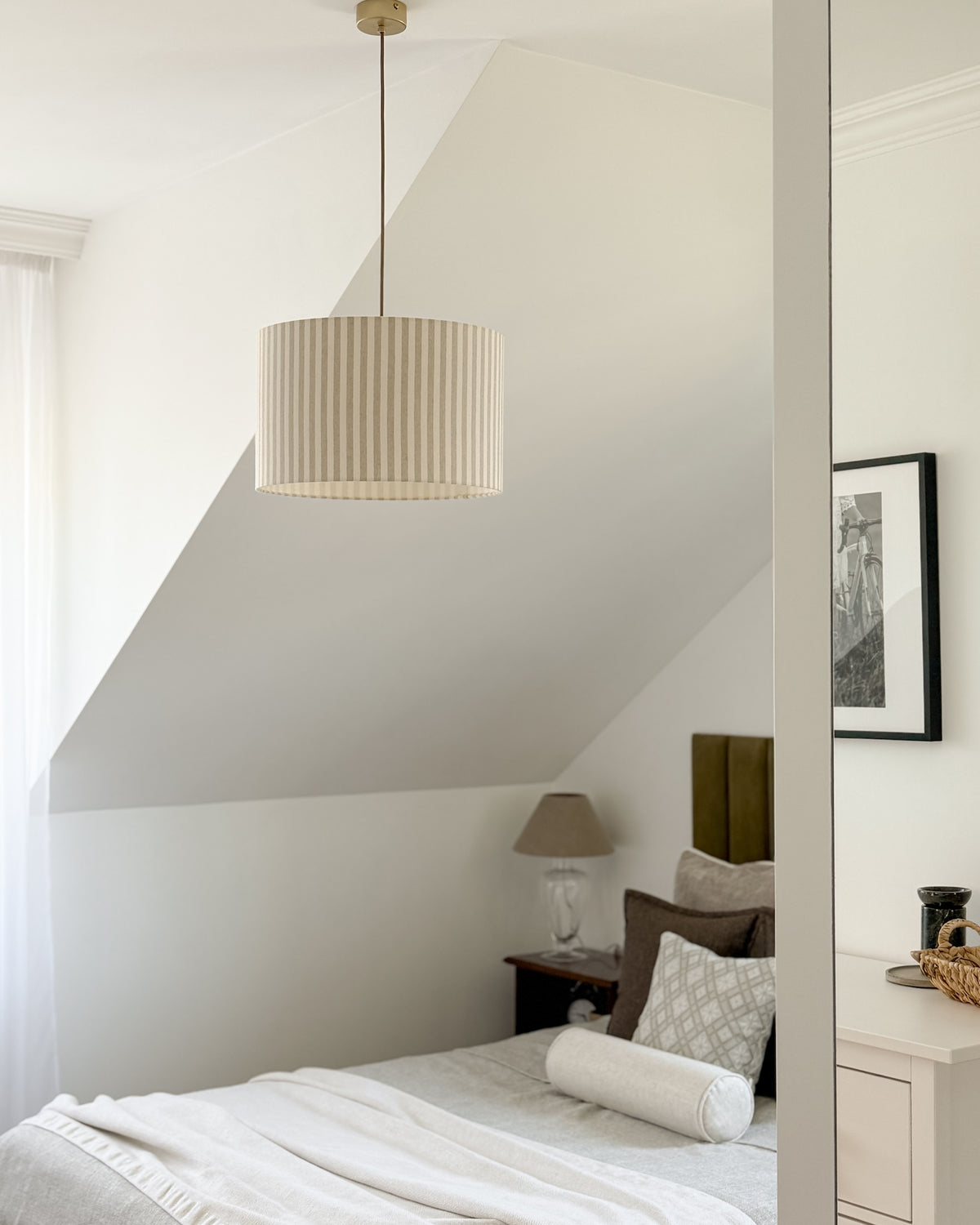 Lampa wisząca SAND walec 38 cm - Złoty