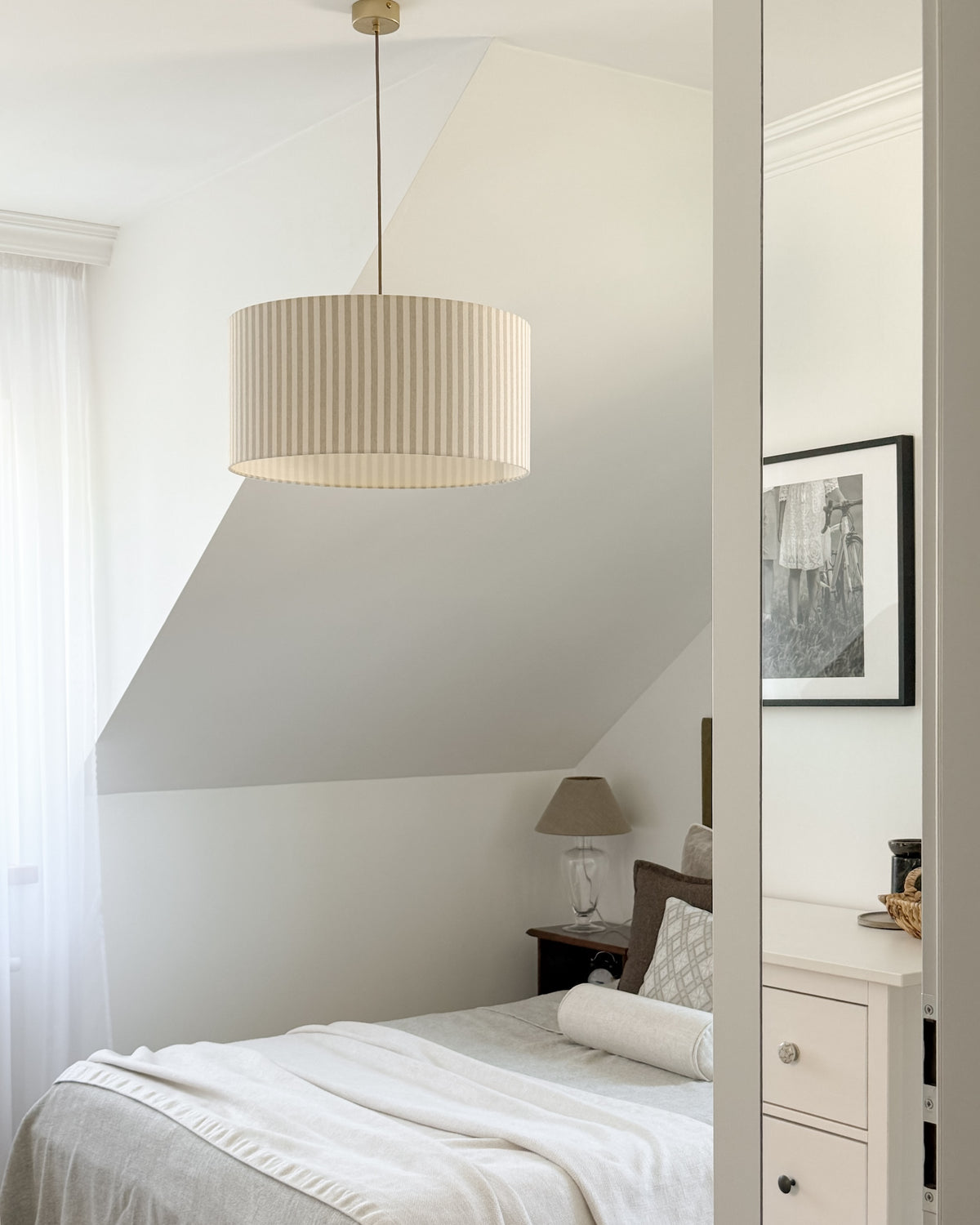Lampa wisząca SAND walec 50 cm - Złoty
