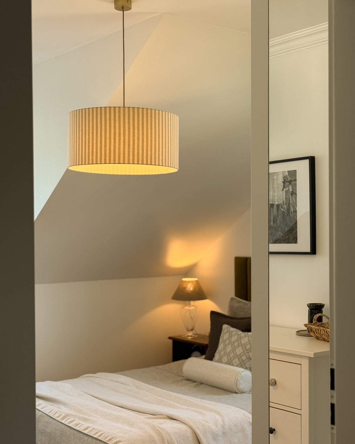 Lampa wisząca SAND walec 50 cm - Złoty