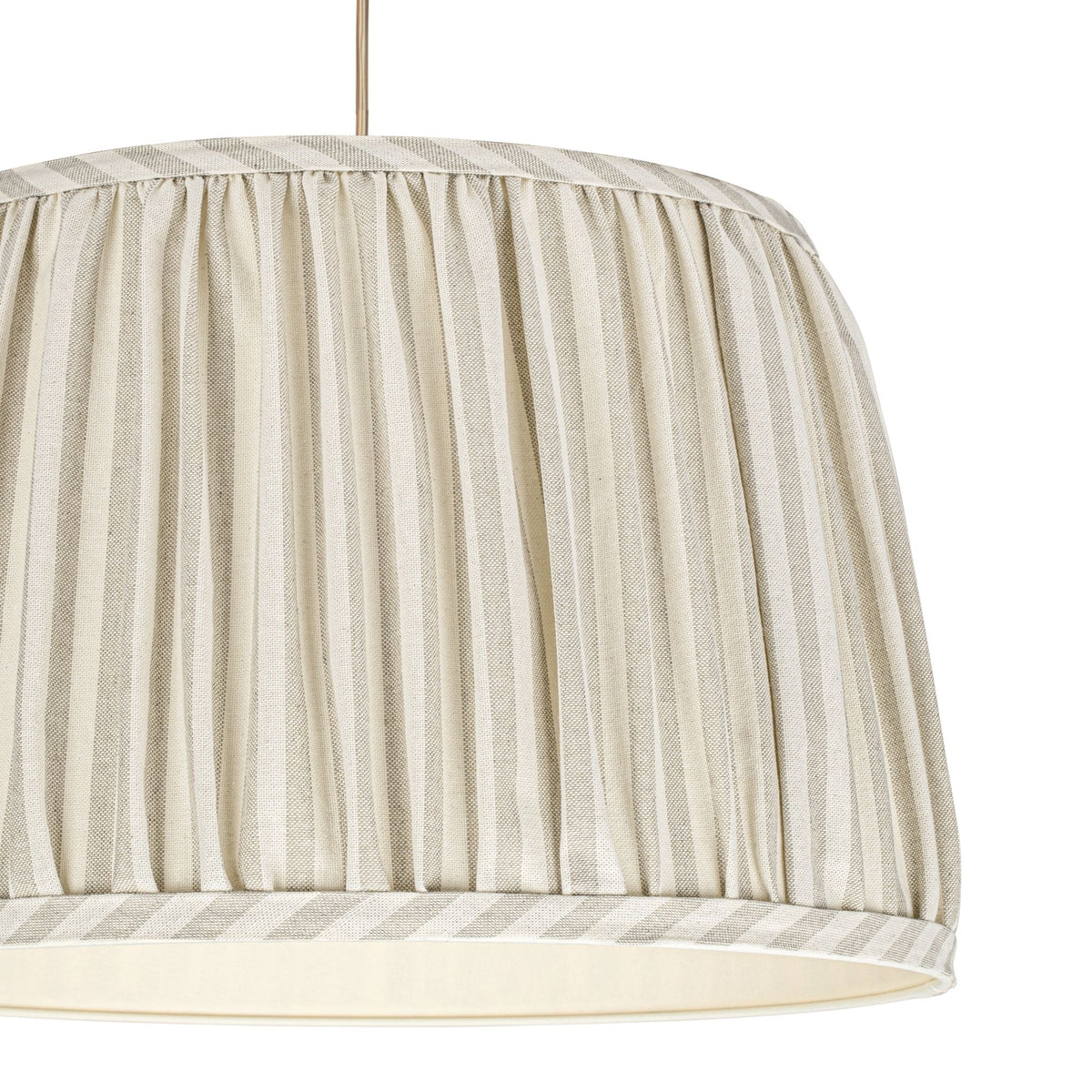 Sand Stożek – lampa wisząca z marszczonym abażurem w paski Ø45