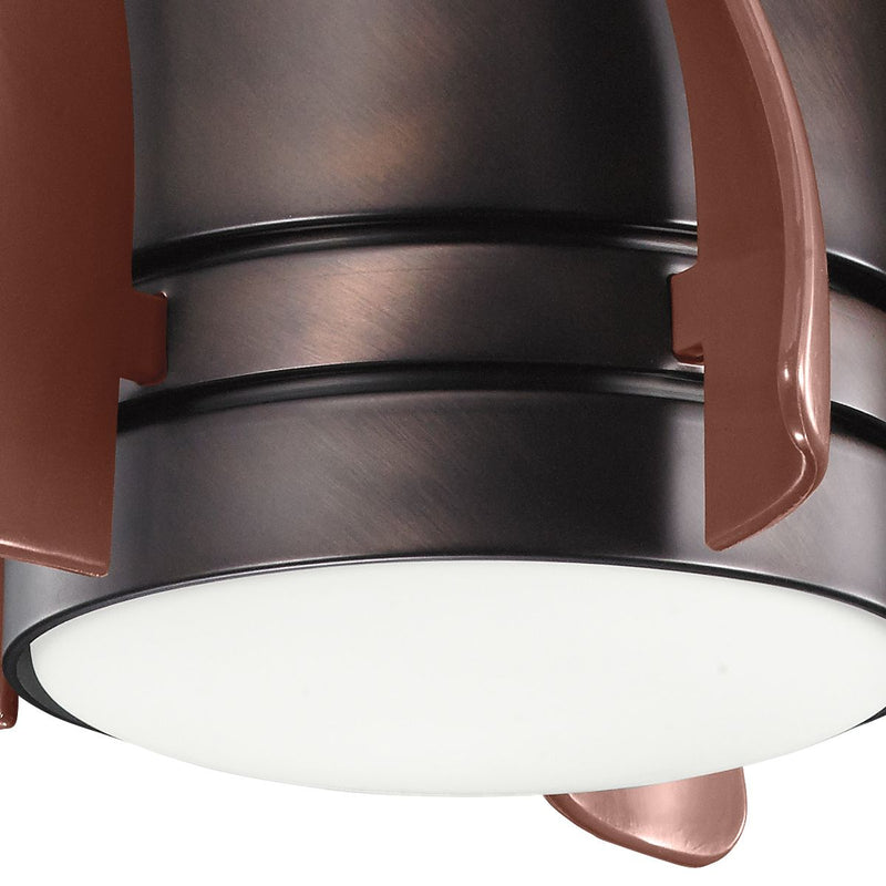 Wentylator sufitowy Terna z lampą (olejowany szczotkowany brąz) - Kichler / LED / 38 cm / + pilot