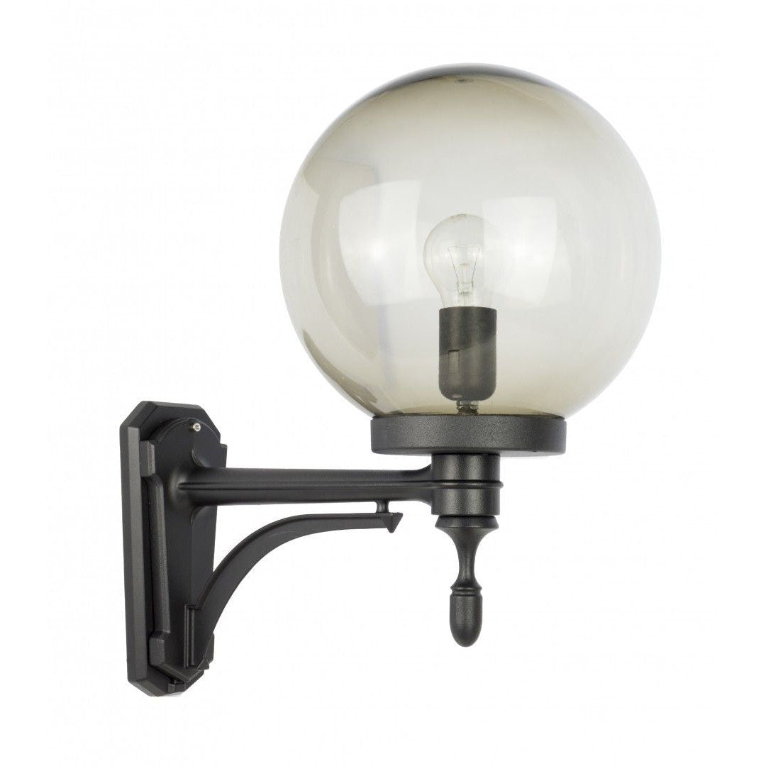Ścienna lampa ogrodowa - kinkiet, długi korpus (kula 20/25cm, 1x E27) SU-MA (kule classic)