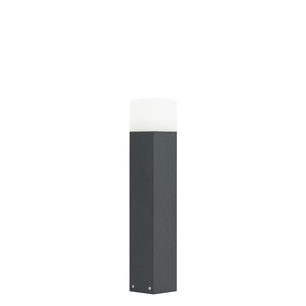 Słupek - lampa ogrodowa stojąca zewnętrzna (grafit/czarny/szary) (33/58/83cm, 1x E27) SU-MA (cube)