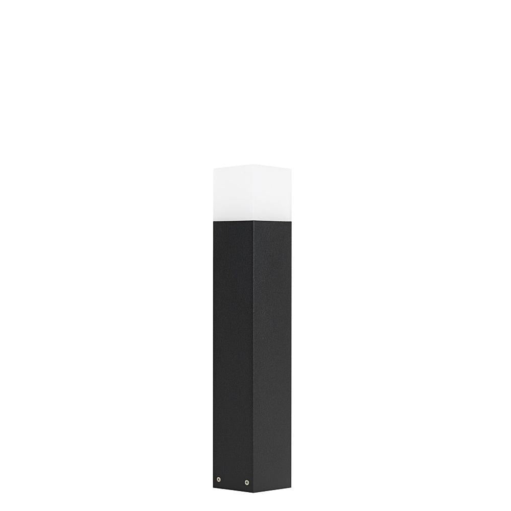 Słupek - lampa ogrodowa stojąca zewnętrzna (grafit/czarny/szary) (33/58/83cm, 1x E27) SU-MA (cube)