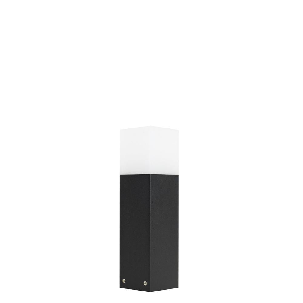 Słupek - lampa ogrodowa stojąca zewnętrzna (grafit/czarny/szary) (33/58/83cm, 1x E27) SU-MA (cube)