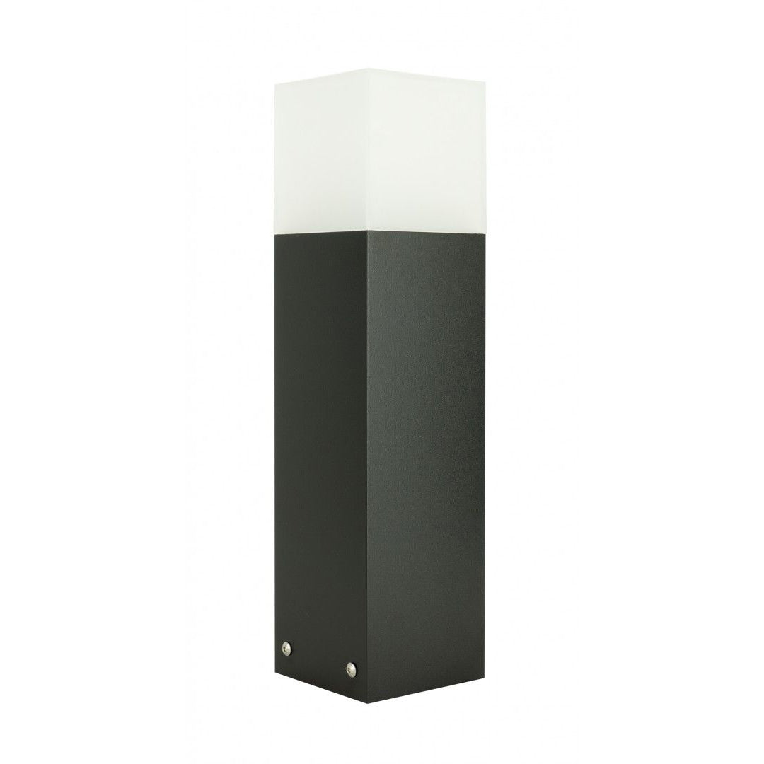 Słupek - lampa ogrodowa stojąca zewnętrzna (grafit/czarny/szary) (40/70/100cm, 1x E27) SU-MA (cube max)