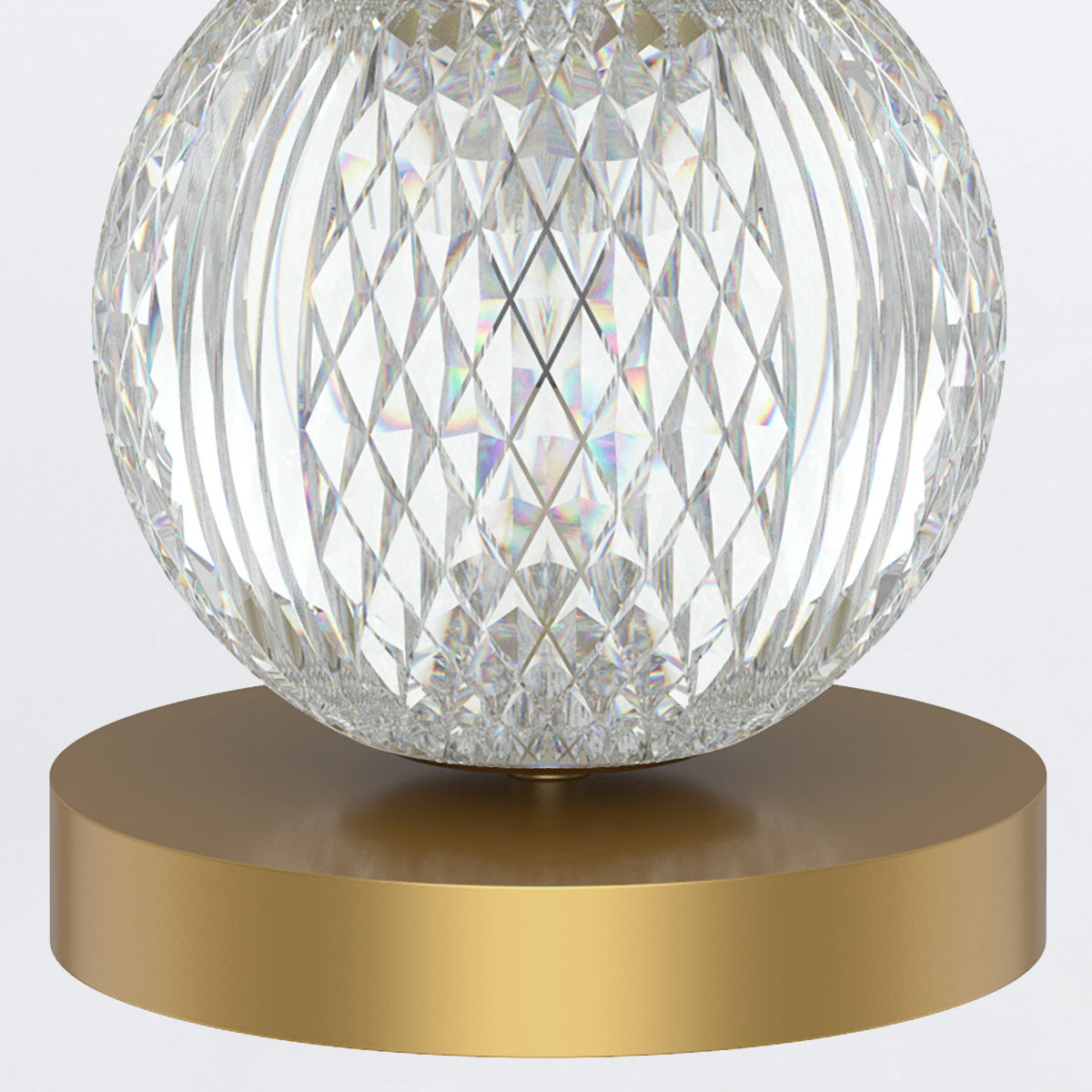 Średnia lampa stołowa LED Marni - Naturalny mosiądz, Alora - ePlafoniera.pl