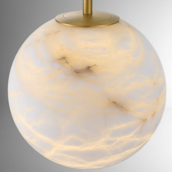Średnia lampa wisząca Kepler - 1 źródło światła - Szczotkowane złoto, Eurofase - ePlafoniera.pl