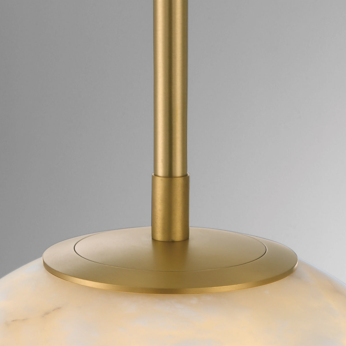 Średnia lampa wisząca Kepler - 1 źródło światła - Szczotkowane złoto, Eurofase - ePlafoniera.pl