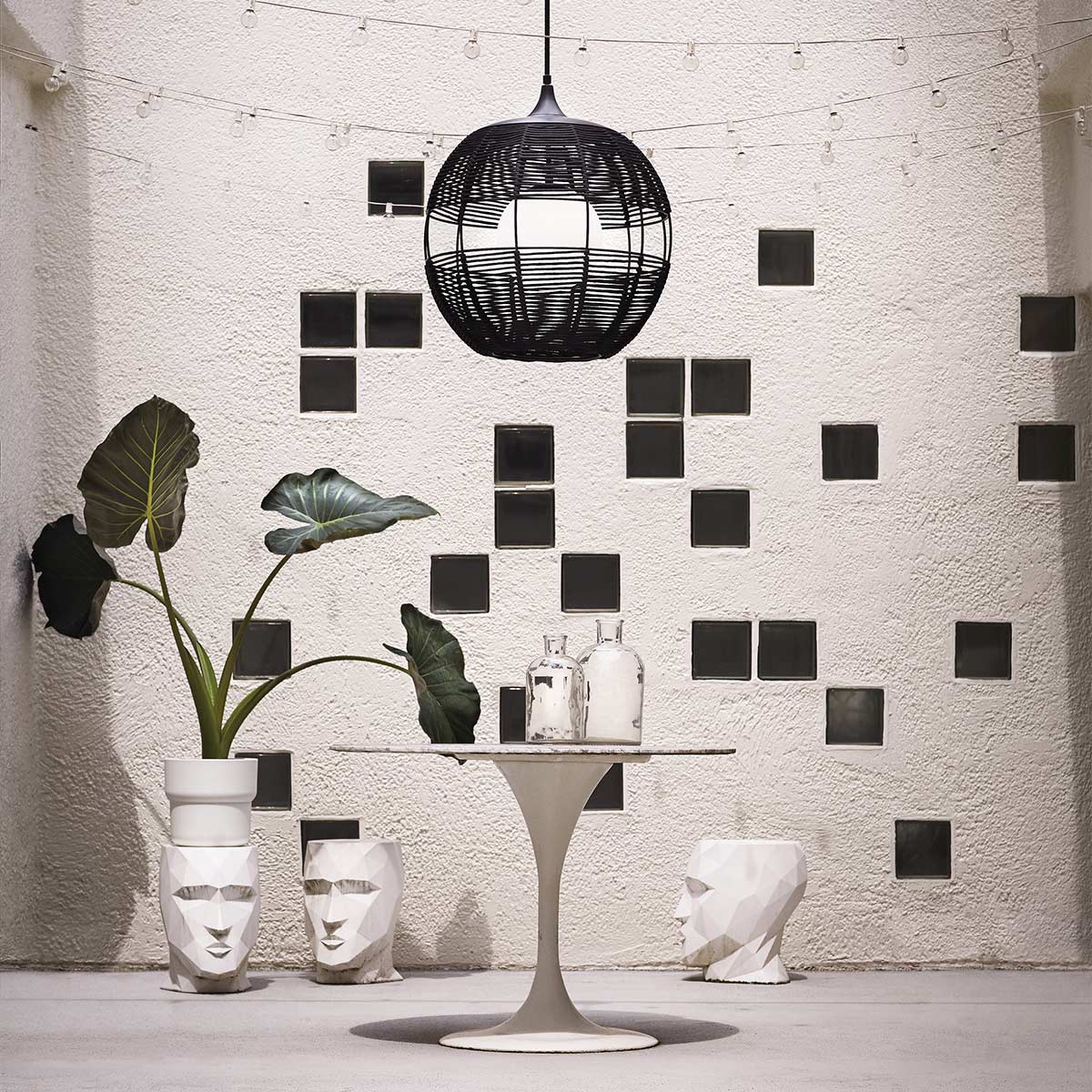 Średnia lampa wisząca Maddox - 1 źródło światła - Czarny, Hinkley - ePlafoniera.pl