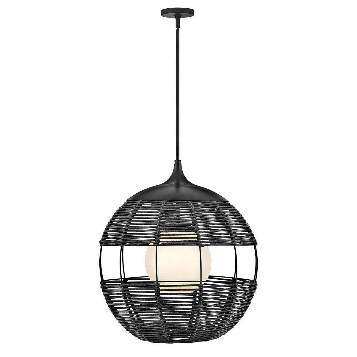Średnia lampa wisząca Maddox - 1 źródło światła - Czarny, Hinkley - ePlafoniera